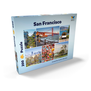 San Francisco - Golden Gate Bridge und Lombard Street 200 Puzzle Schachtel Ansicht2