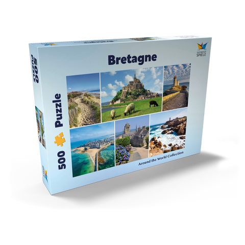 Bretagne - Mont Saint Michel, Saint Malo und Locronan 500 Puzzle Schachtel Ansicht2