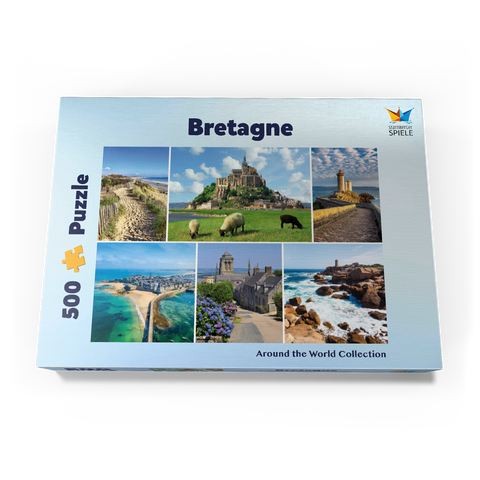 Bretagne - Mont Saint Michel, Saint Malo und Locronan 500 Puzzle Schachtel Ansicht3