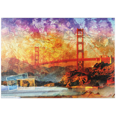 puzzleplate Golden Gate Bridge - San Francisco - Kalifornien 1000 Puzzle