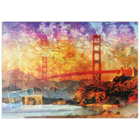 puzzleplate Golden Gate Bridge - San Francisco - Kalifornien 100 Puzzle