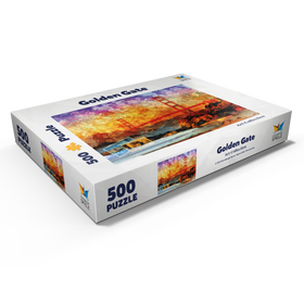 Darstellung des Puzzle Motivs Golden Gate Bridge - San Francisco - Kalifornien - Puzzleteile: 500