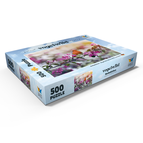 Rotkehlchen - Vogel des Jahres 2021 500 Puzzle Schachtel Ansicht1