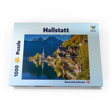 Hallstatt in Österreich, Hallstätter See - Unesco Weltkulturerbe 1000 Puzzle Schachtel Ansicht3