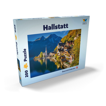 Hallstatt in Österreich, Hallstätter See - Unesco Weltkulturerbe 200 Puzzle Schachtel Ansicht2