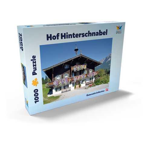 Bergdoktor-Praxis in Ellmau in Tirol, Wilder Kaiser, Österreich 1000 Puzzle Schachtel Ansicht2