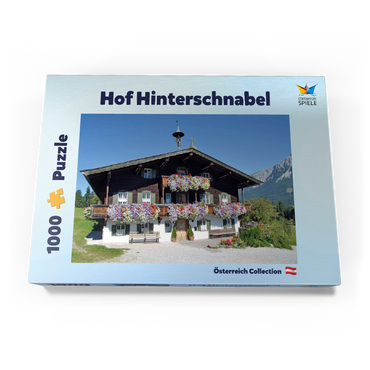 Bergdoktor-Praxis in Ellmau in Tirol, Wilder Kaiser, Österreich 1000 Puzzle Schachtel Ansicht3
