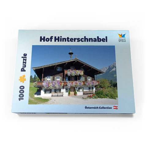 Bergdoktor-Praxis in Ellmau in Tirol, Wilder Kaiser, Österreich 1000 Puzzle Schachtel Ansicht3