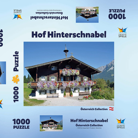 Bergdoktor-Praxis in Ellmau in Tirol, Wilder Kaiser, Österreich 1000 Puzzle Schachtel 3D Modell