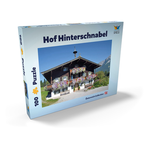 Bergdoktor-Praxis in Ellmau in Tirol, Wilder Kaiser, Österreich 100 Puzzle Schachtel Ansicht2