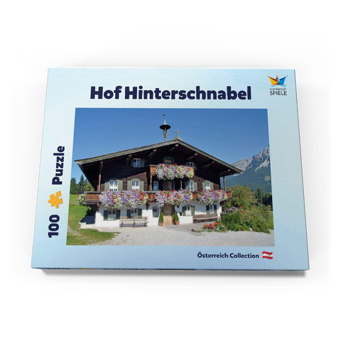 Bergdoktor-Praxis in Ellmau in Tirol, Wilder Kaiser, Österreich 100 Puzzle Schachtel Ansicht3
