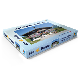 Alternative Darstellung des Puzzle-Motivs Bergdoktor-Praxis in Ellmau in Tirol, Wilder Kaiser, Österreich – Puzzleteile: 200