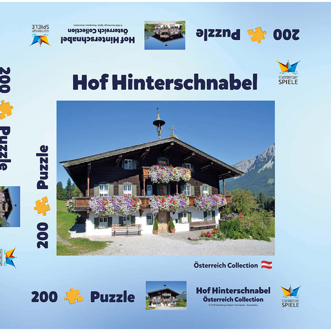 Bergdoktor-Praxis in Ellmau in Tirol, Wilder Kaiser, Österreich 200 Puzzle Schachtel 3D Modell