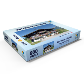Alternative Darstellung des Puzzle-Motivs Bergdoktor-Praxis in Ellmau in Tirol, Wilder Kaiser, Österreich – Puzzleteile: 500