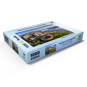 Alternative Darstellung des Puzzle-Motivs Burgpalst in Budapest, Ungarn - Unesco Weltkulturerbe – Puzzleteile: 1000