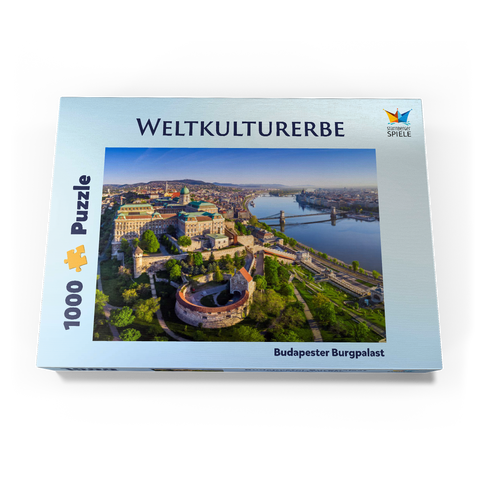 Burgpalst in Budapest, Ungarn - Unesco Weltkulturerbe 1000 Puzzle Schachtel Ansicht3