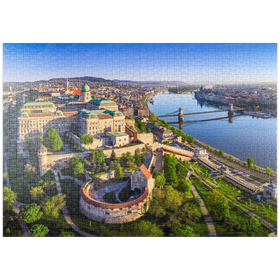 Darstellung des Puzzle-Motivs Burgpalst in Budapest, Ungarn - Unesco Weltkulturerbe – Puzzleteile: 1000