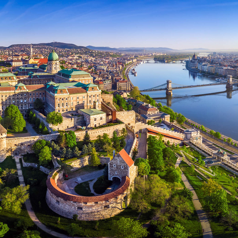 Burgpalst in Budapest, Ungarn - Unesco Weltkulturerbe 1000 Puzzle 3D Modell
