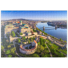 Darstellung des Puzzle-Motivs Burgpalst in Budapest, Ungarn - Unesco Weltkulturerbe – Puzzleteile: 500