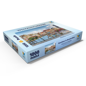 Alternative Darstellung des Puzzle-Motivs Grachten in Amsterdam - Unesco Weltkulturerbe – Puzzleteile: 1000