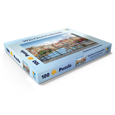 Grachten in Amsterdam - Unesco Weltkulturerbe 100 Puzzle Schachtel Ansicht1