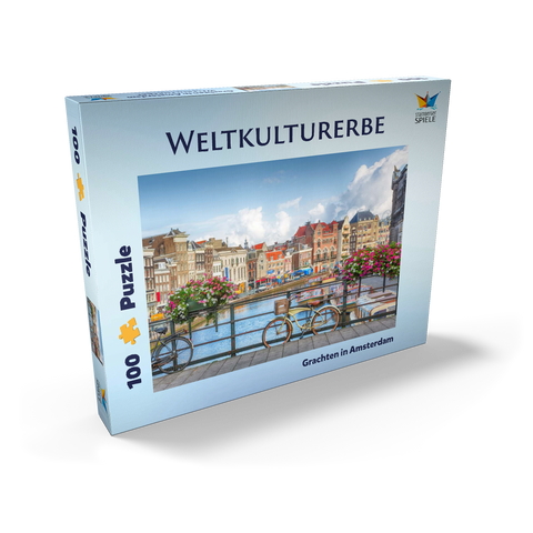 Grachten in Amsterdam - Unesco Weltkulturerbe 100 Puzzle Schachtel Ansicht2