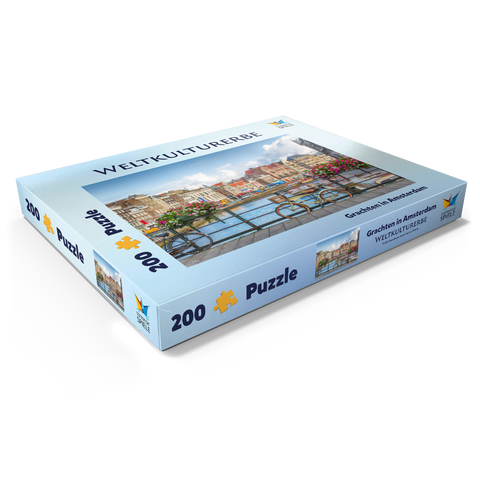 Grachten in Amsterdam - Unesco Weltkulturerbe 200 Puzzle Schachtel Ansicht1