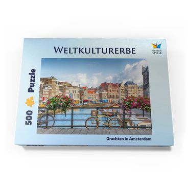 Grachten in Amsterdam - Unesco Weltkulturerbe 500 Puzzle Schachtel Ansicht3