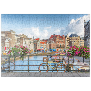 puzzleplate Grachten in Amsterdam - Unesco Weltkulturerbe 500 Puzzle