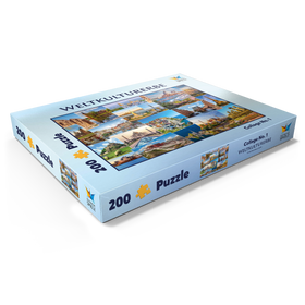Alternative Darstellung des Puzzle-Motivs Weltkulturerbe Collage – Puzzleteile: 200