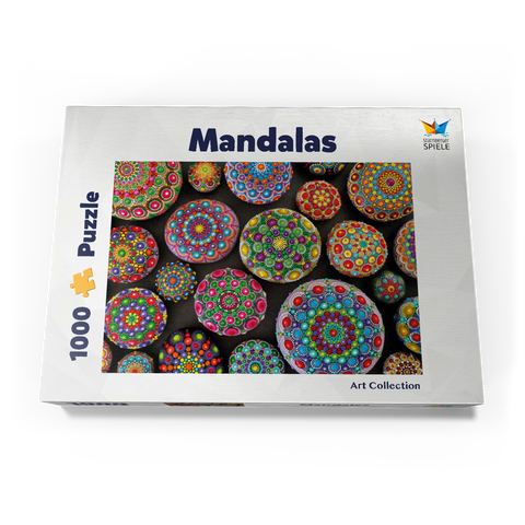 Bunte Mandala-Steine - Rock Painting 1000 Puzzle Schachtel Ansicht3
