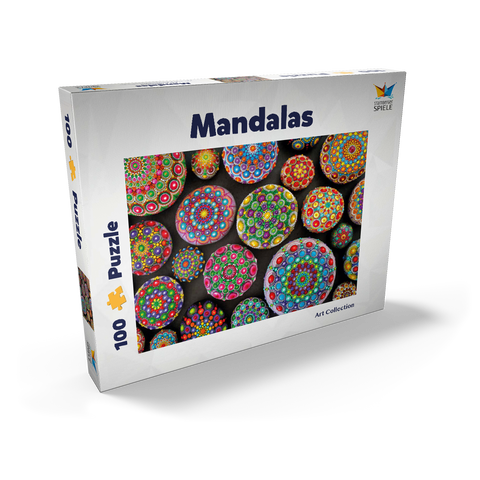 Bunte Mandala-Steine - Rock Painting 100 Puzzle Schachtel Ansicht2