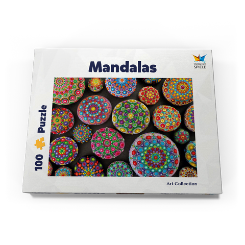 Bunte Mandala-Steine - Rock Painting 100 Puzzle Schachtel Ansicht3