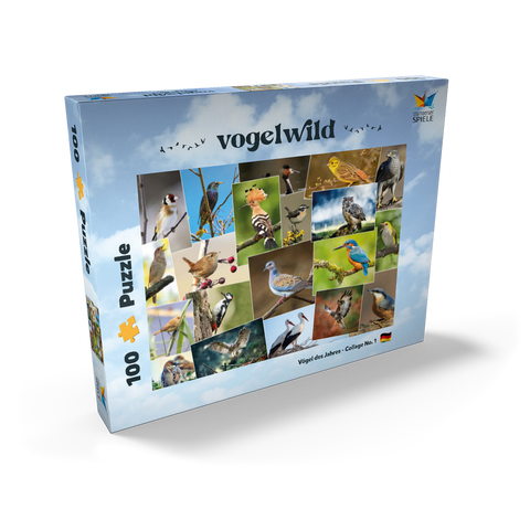 Vögel des Jahres - Collage Nr.1 - Deutschland 100 Puzzle Schachtel Ansicht2