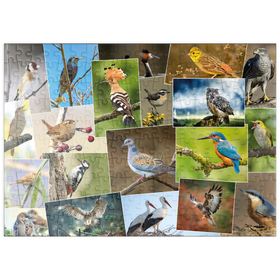 Darstellung des Puzzle-Motivs Vögel des Jahres - Collage Nr.1 - Deutschland – Puzzleteile: 200