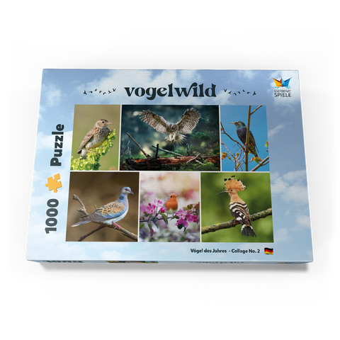 Vögel des Jahres - Collage Nr.2 - Deutschalnd 1000 Puzzle Schachtel Ansicht3