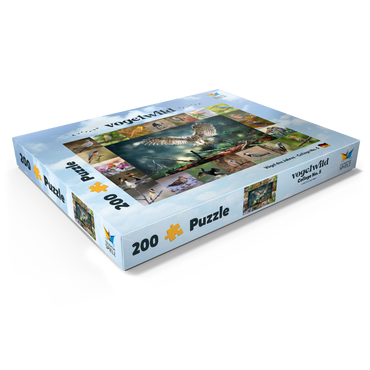 Vögel des Jahres - Collage Nr.5 - Hauptmotiv: Waldkauz 200 Puzzle Schachtel Ansicht1