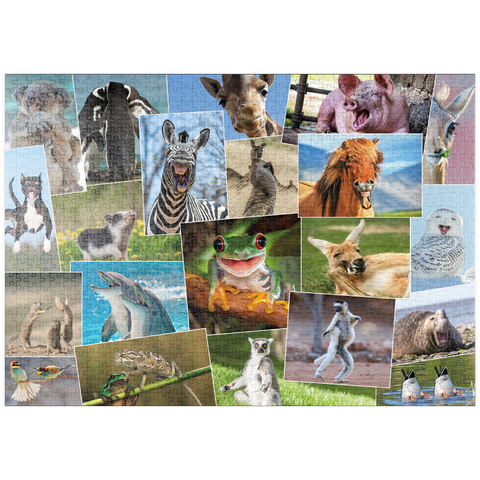 puzzleplate Lustige Tiere - Collage No. 2  1000 Puzzle