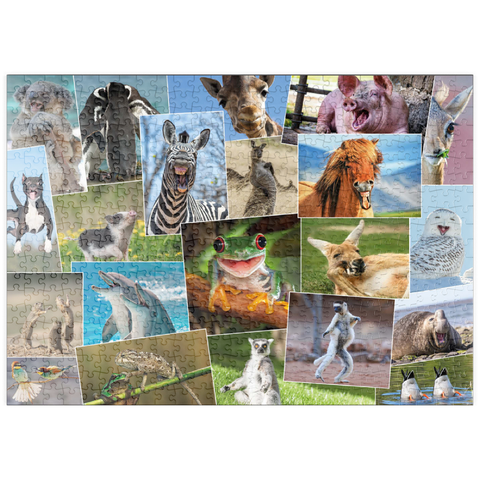 puzzleplate Lustige Tiere - Collage No. 2  500 Puzzle