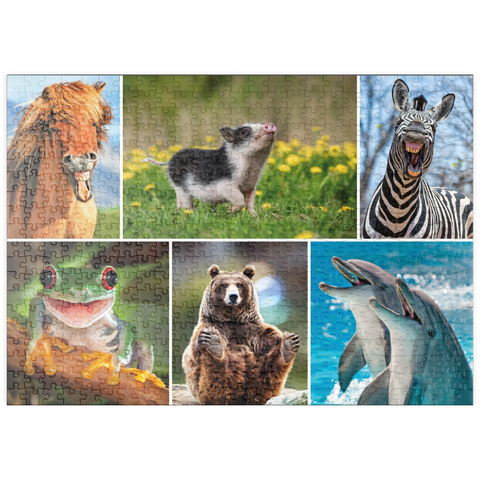 puzzleplate Lustige Tiere - Collage No. 3  500 Puzzle