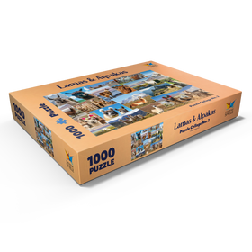 Alternative Darstellung des Puzzle-Motivs Lamas und Alpakas - Collage No. 2 – Puzzleteile: 1000
