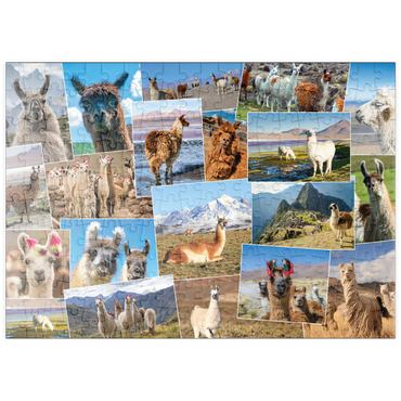 puzzleplate Lamas und Alpakas - Collage No. 2 200 Puzzle