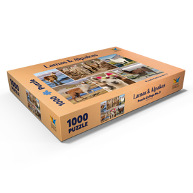 Alternative Darstellung des Puzzle-Motivs Lamas und Alpakas - Collage No. 3 – Puzzleteile: 1000