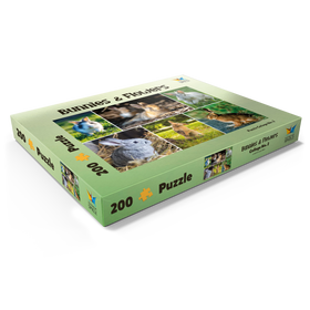 Darstellung des Puzzle Motivs Hasen & Kaninchen - Collage No. 2 - Puzzleteile: 200