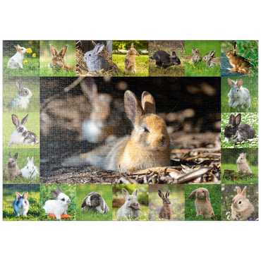 puzzleplate Hasen & Kaninchen - Collage No. 4 1000 Puzzle