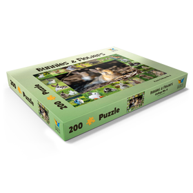 Darstellung des Puzzle Motivs Hasen & Kaninchen - Collage No. 4 - Puzzleteile: 200