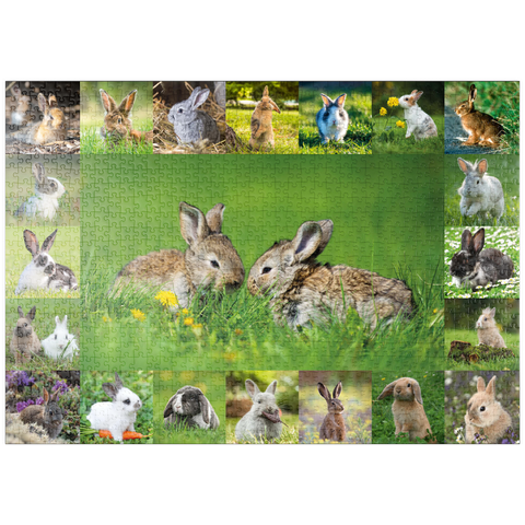 puzzleplate Hasen & Kaninchen - Collage No. 5 1000 Puzzle