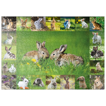 puzzleplate Hasen & Kaninchen - Collage No. 5 500 Puzzle