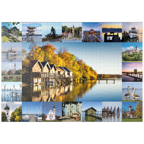 puzzleplate Ammersee Collage No. 1 - Bayern, Deutschland 1000 Puzzle