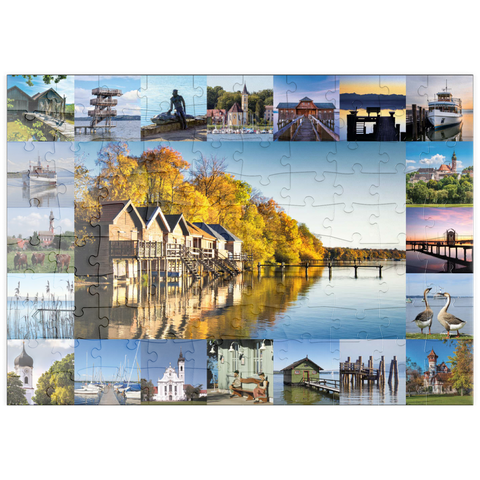 puzzleplate Ammersee Collage No. 1 - Bayern, Deutschland 100 Puzzle